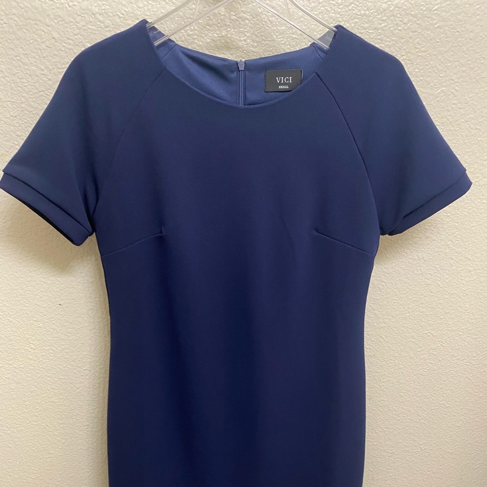 Navy blue VICI t-shirt dress